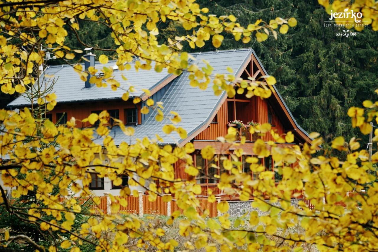 Jezirko Lesni Restaurant & Penzion 亚希莫夫 外观 照片